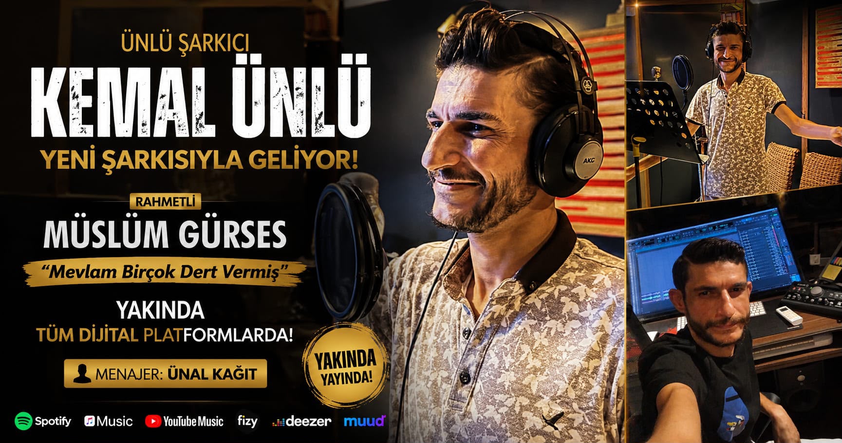 Ünlü Şarkıcı Kemal Ünlü’den Yeni Proje Müjdesi