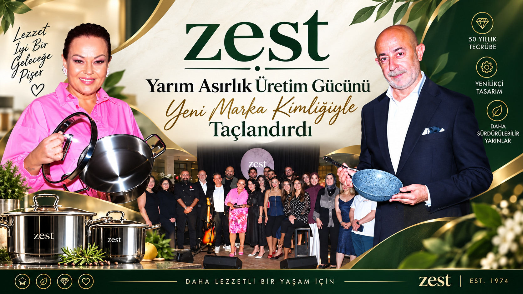 Zest, Yarım Asırlık Üretim Gücünü Yeni Marka Kimliğiyle Taçlandırdı