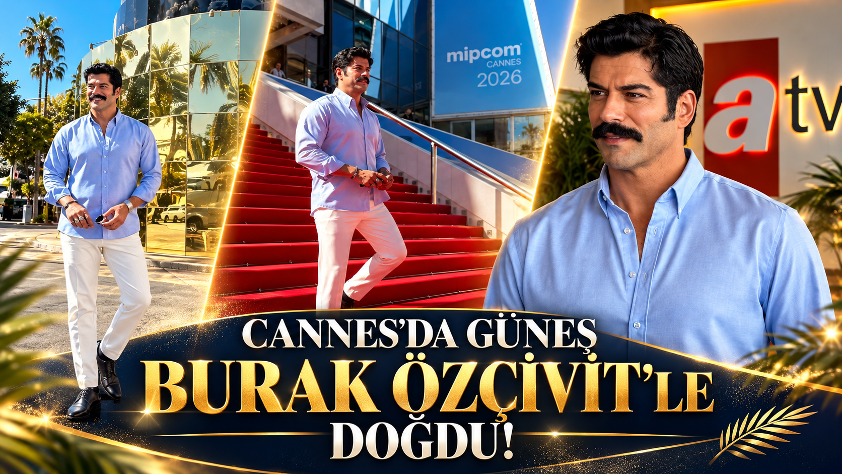 CANNES’DA GÜNEŞ BURAK ÖZÇİVİT’LE DOĞDU!