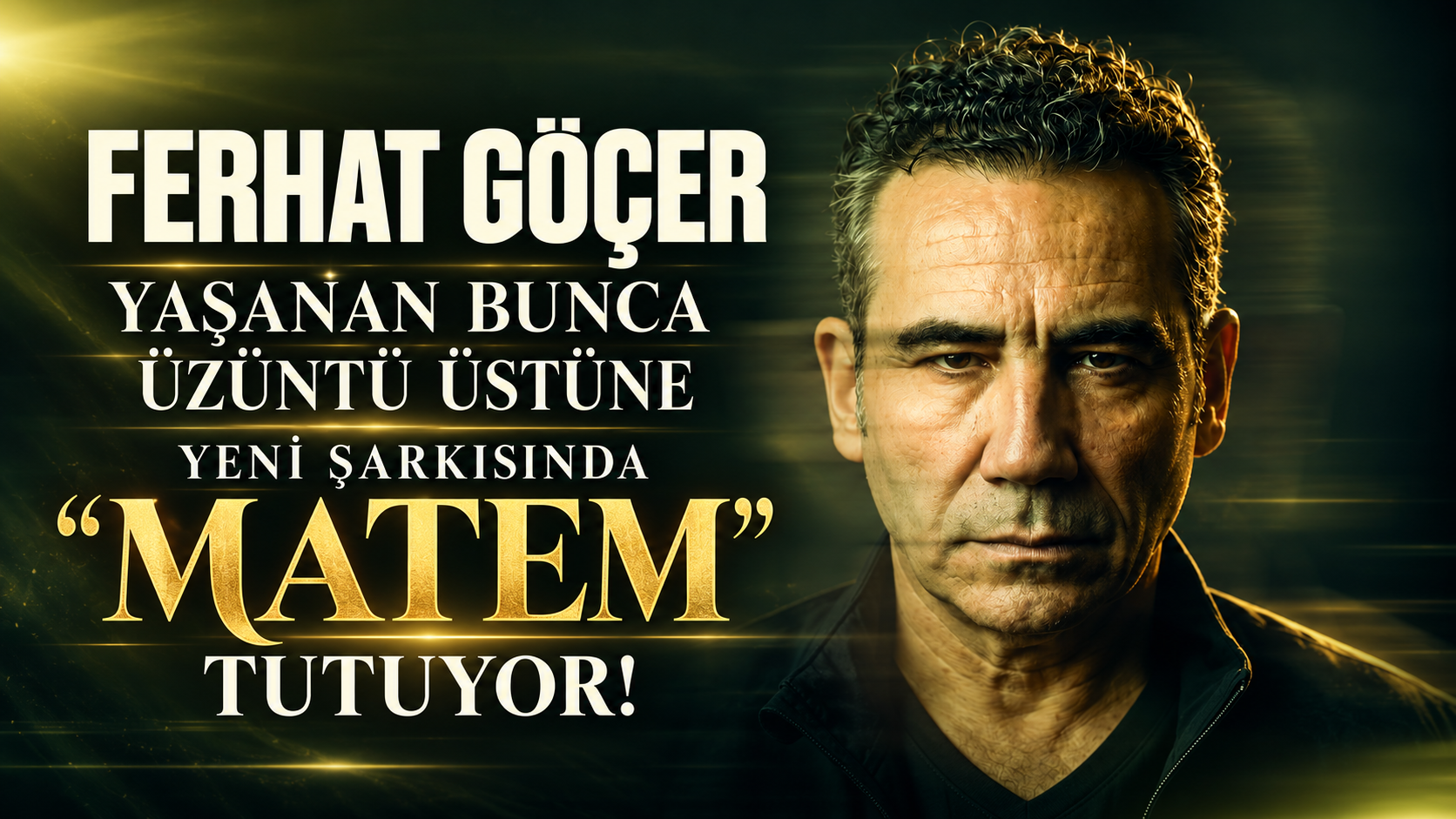 FERHAT GÖÇER YAŞANAN BUNCA ÜZÜNTÜ ÜSTÜNE YENİ ŞARKISINDA “MATEM” TUTUYOR!